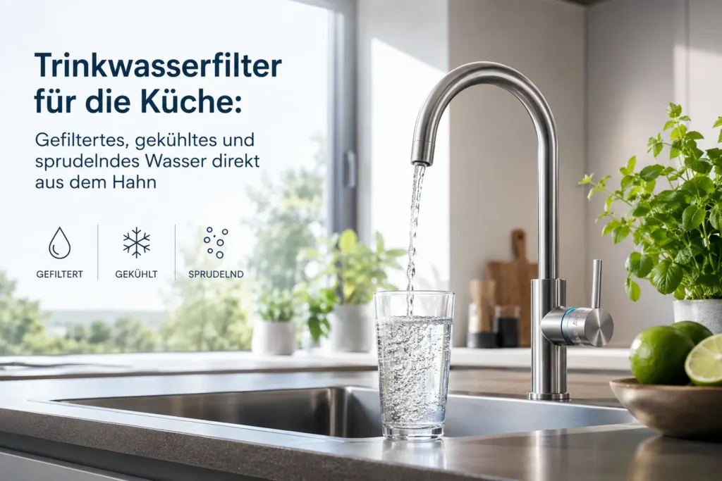 Trinkwasserfilter Fuer Die Kueche Gefiltertes Gekuehltes Und Sprudelndes Wasser Direkt Aus Dem Hahn - Trinkwasserfilter Für Die Küche: Gefiltertes, Gekühltes Und Sprudelndes Wasser Direkt Aus Dem Hahn